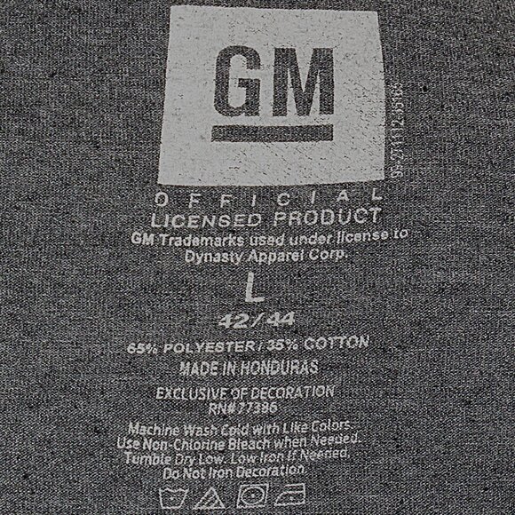 Official GM Men's Chevrolet Built For Speed T-Shirt Size L 42-44 (C260) - Picture 6 of 6